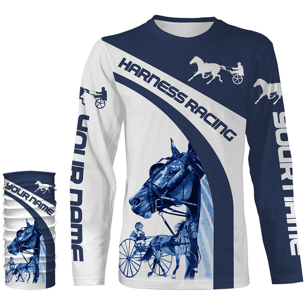 Harness racing custom name horse riding horse shirts, custom horse gift for men, women, kid NQS3058