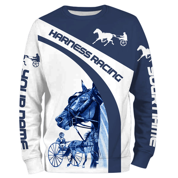 Harness racing custom name horse riding horse shirts, custom horse gift for men, women, kid NQS3058