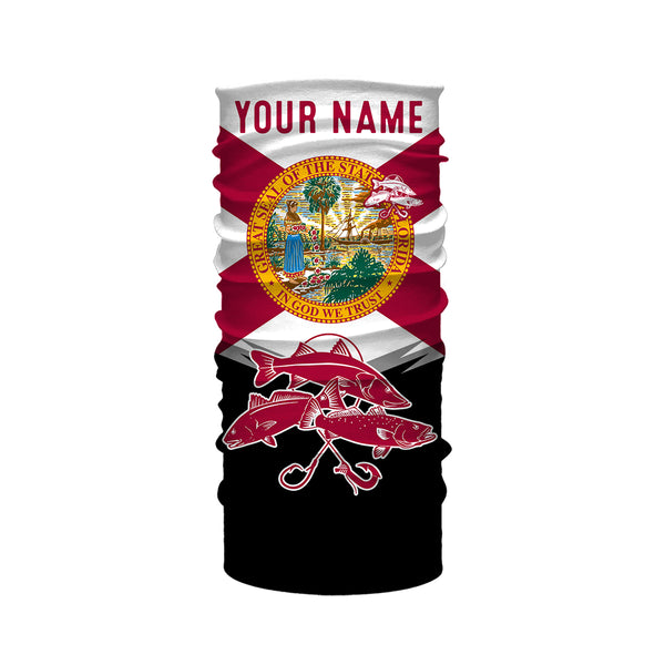 Inshore slam Florida flag Redfish, snook, trout Custome Name Fishing Jerseys Performance UV Protection UPF 30+ fishing Shirts - NQS2432