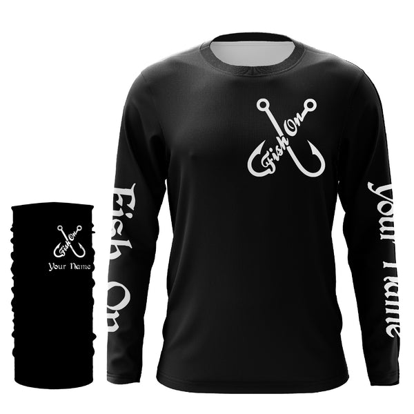 Fish Reaper Fish on black custom name UV protection Shirts custom long sleeve, hoodie fishing shirts NQS2857