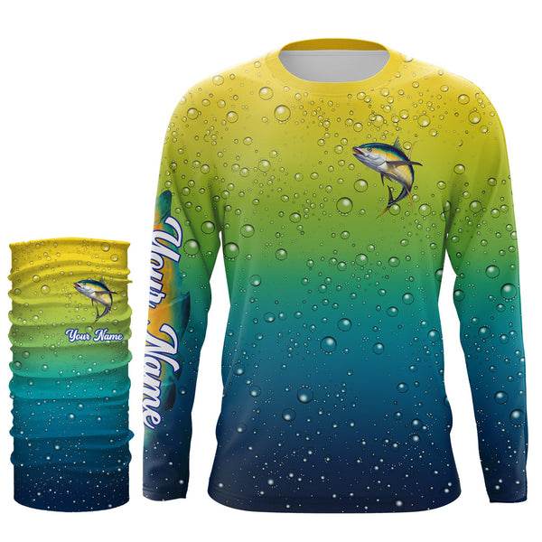 Tuna fishing scales bubble Custom Name UV protection UPF 30+ custom saltwater fishing jersey NQS3230