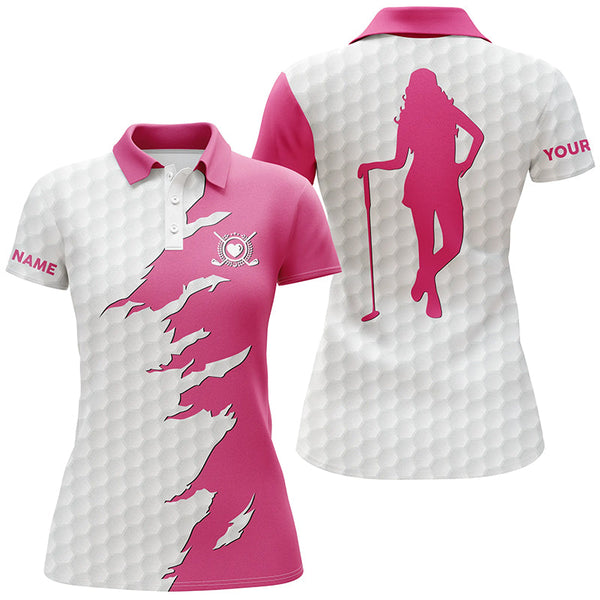 Custom funny women golf polo shirts multi-color, ladies golf tops, golfing gifts NQS4274