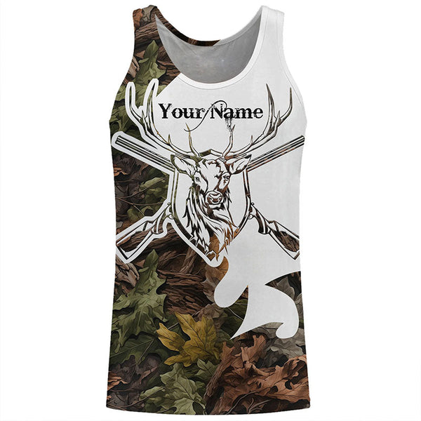 Deer hunting skull reaper camouflage Customize 3D All Over Printed Shirts, Hunting gift For men, women NQS6815