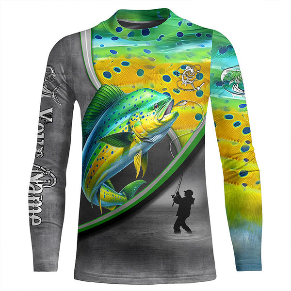 Mahi mahi ( Dorado) fishing personalized saltwater fishing shirts fishing apparel NQS1411