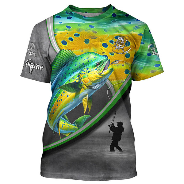 Mahi mahi ( Dorado) fishing personalized saltwater fishing shirts fishing apparel NQS1411