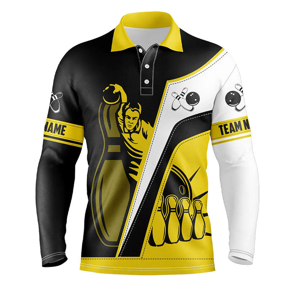 Custom Mens polo bowling shirts, Personalized men's bowling jerseys, bowling team jerseys multicolor NQS5201