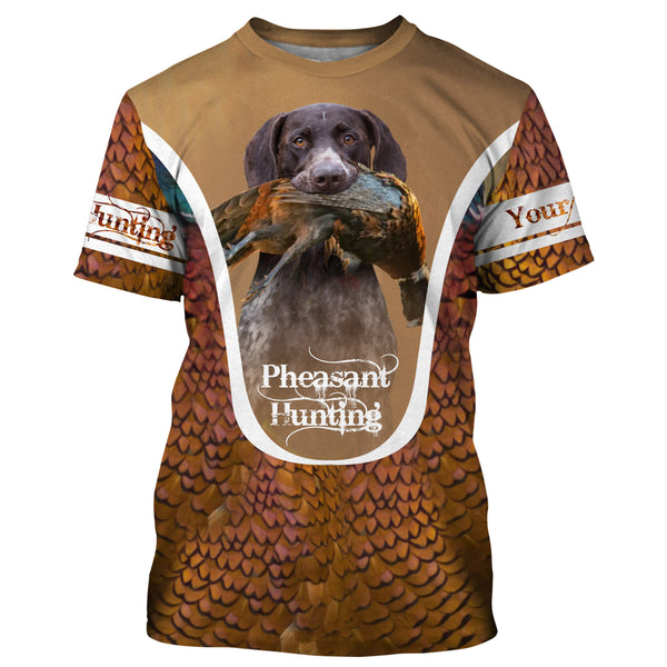 Pointer German Shorthair Pheasant hunting dog Custom All over print Shirts, Personalized hunting gifts FSD3996