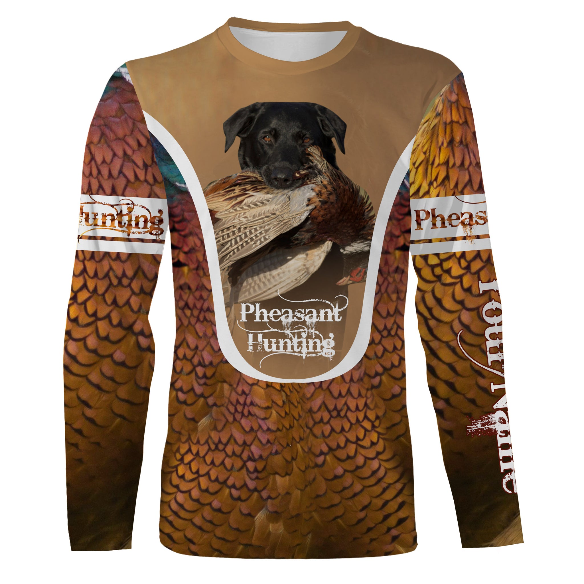 Black Labs Pheasant hunting dog Custom name All over print Shirts, Personalized hunting gifts FSD3998