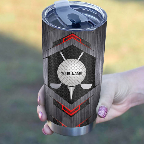 Let's par tee Custom name Stainless Steel Golf Tumbler Cup - personalized gifts for golf lovers NQS3482