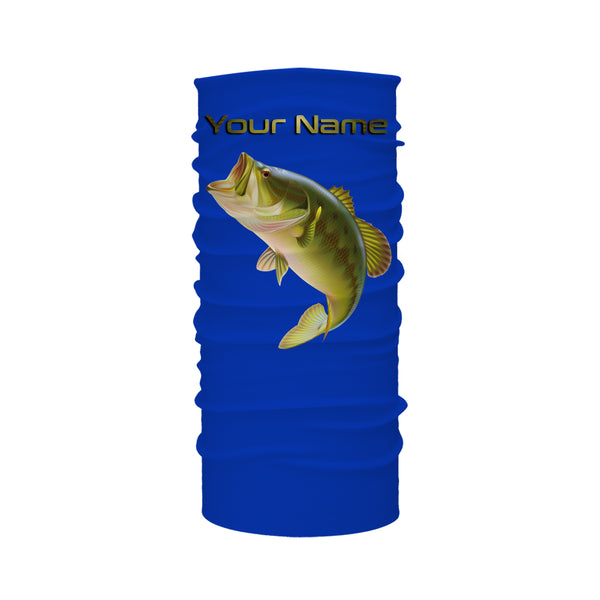 Largemouth Bass fishing blue ocean bass scales Custom Name 3D All over printed Fishing Shirts UV protection UPF 30+ NQS2535