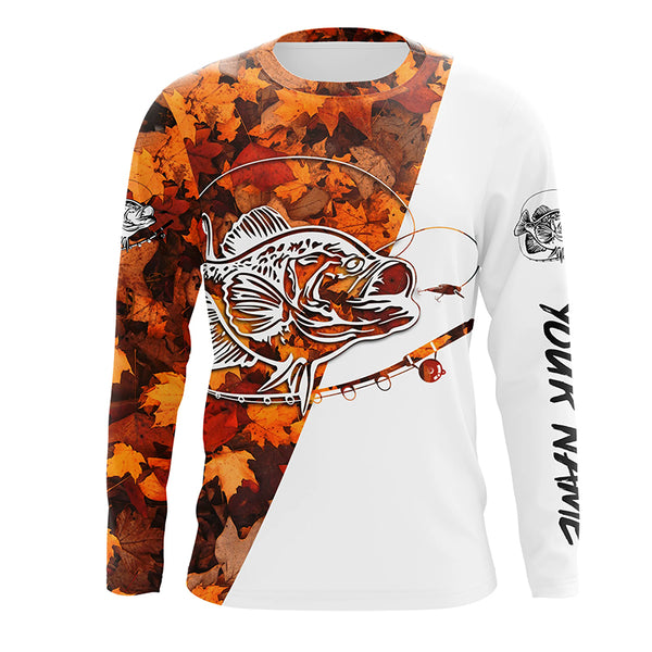 Autumn Fishing Long Sleeve Shirts Freshwater Fish Customize Name UV Protection Shirts FSD3462