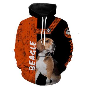 Beagle Hunting Dog Customize Name 3D All over printed Shirts, Gifts for Beagle Dog Lovers FSD3475