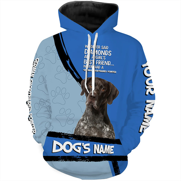 German Shorthaired Pointer GSP 3D All over printed Shirt, Funny Dog Saying shirt, Personalized Gift FSD3740