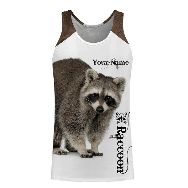 Raccoon Custom Name 3D all over printed Shirts for Men, women and Kid - Personalized gifts FSD3890