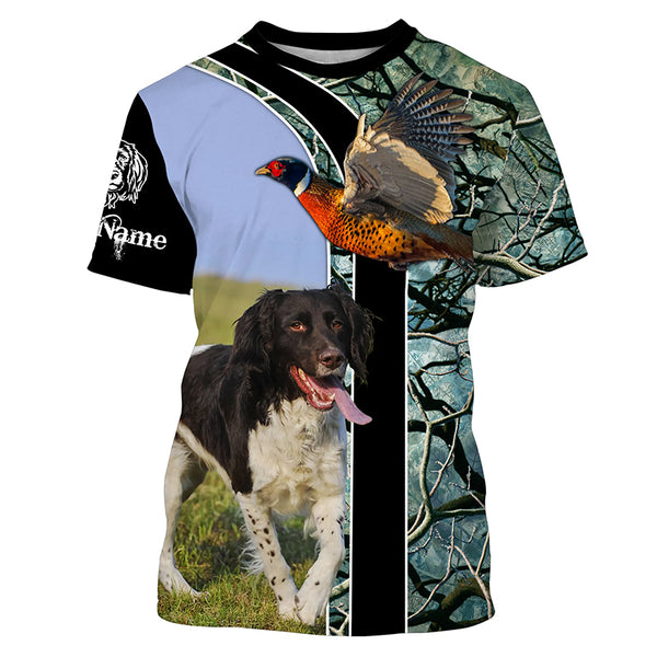 Small Munsterlander upland Bird Hunting Dog custom Name All over Print Shirts, Personalized Hunting Gift FSD3634