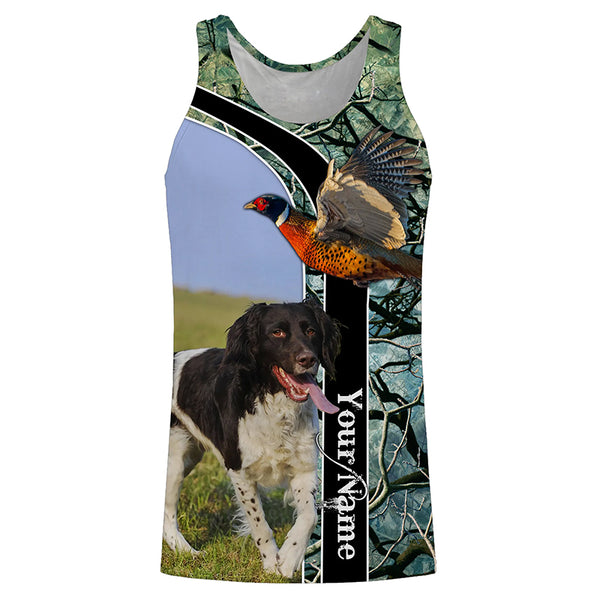 Small Munsterlander upland Bird Hunting Dog custom Name All over Print Shirts, Personalized Hunting Gift FSD3634