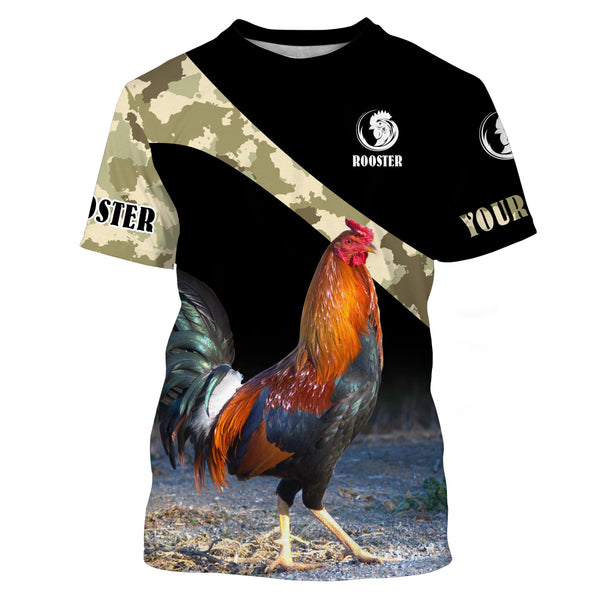 Beautiful Rooster custom name 3D All over print T Shirt, Hoodie, Long sleeve, Sweatshirt - FSD1518