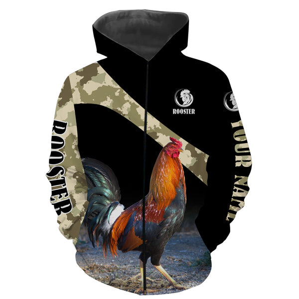 Beautiful Rooster custom name 3D All over print T Shirt, Hoodie, Long sleeve, Sweatshirt - FSD1518