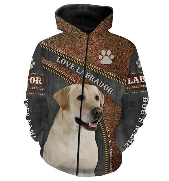 Yellow Labrador Custom Name 3D Full print Shirts, Retriever Dog Labs Lover Shirt, Personalized Gifts FSD3116