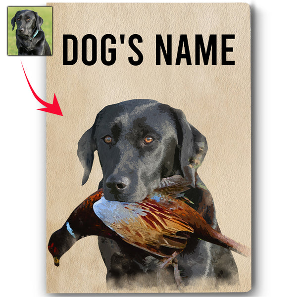 Personalized Bird Dogs Matte Canvas, Custom Dog's Photo and Name Canvas, Hunting Dogs gifts FSD3813 D06