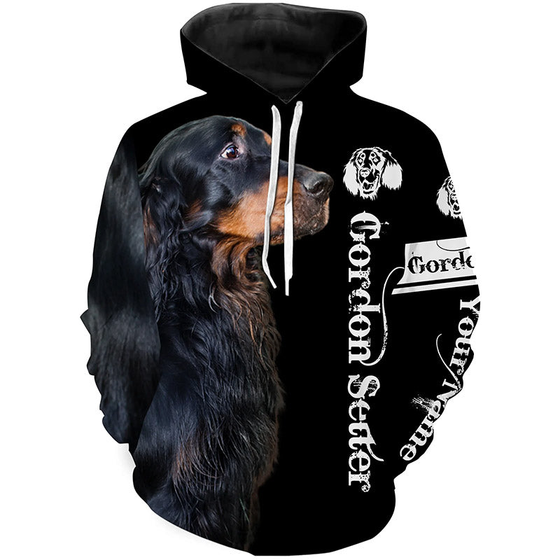 Gordon Setter 3D All Over Printed Shirts, Hoodie, T-shirt Personalized Gifts for Setter Dog Lovers FSD3699