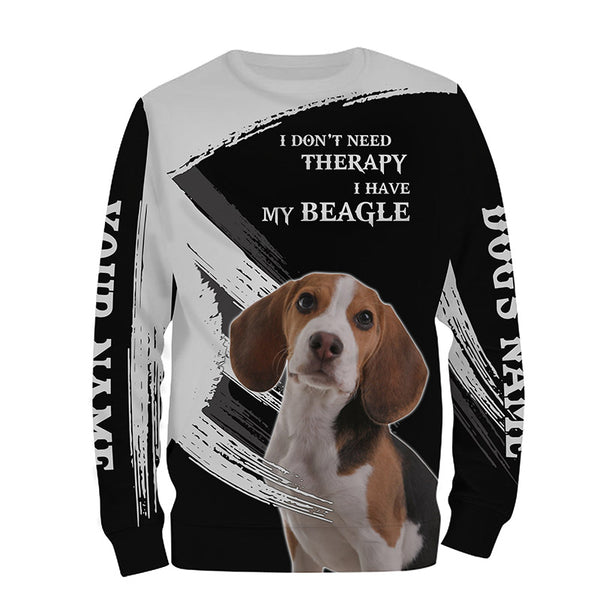 Beagle funny Dog saying shirts Customize Name Full print t shirt, hoodie, Gift for beagle lovers FSD3474