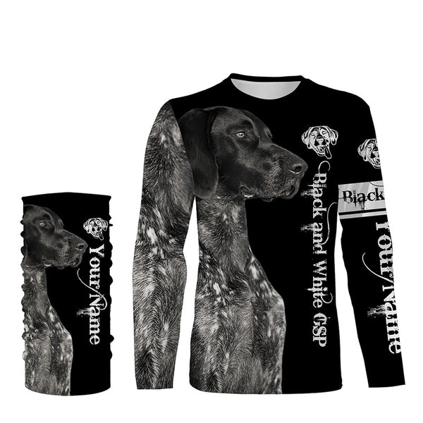 Black German Shorthaired Pointer 3D All Over Printed Shirts, Hoodie Custom Gifts for GSP Dog Lovers FSD3604