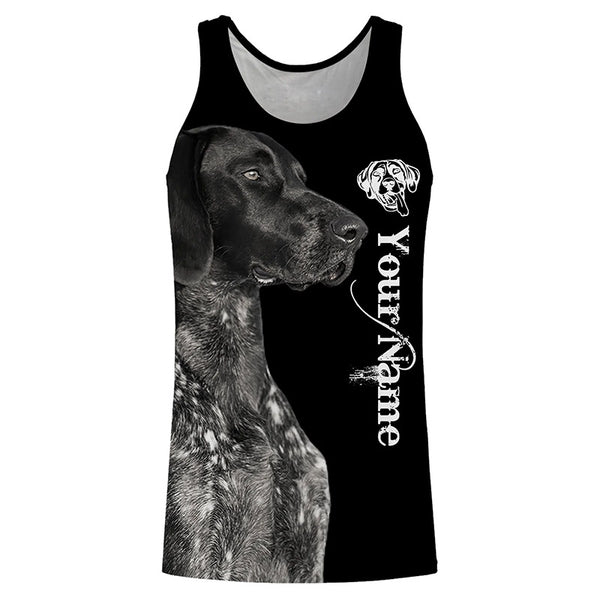 Black German Shorthaired Pointer 3D All Over Printed Shirts, Hoodie Custom Gifts for GSP Dog Lovers FSD3604