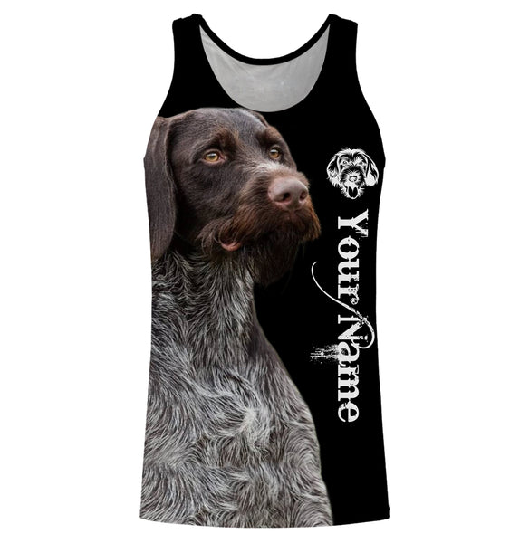 Deutsch Drahthaar Custom Name 3D All Over Printed Shirts, Hoodie, T-shirt Drahthaar Dog Gifts for Dog Lovers FSD2700