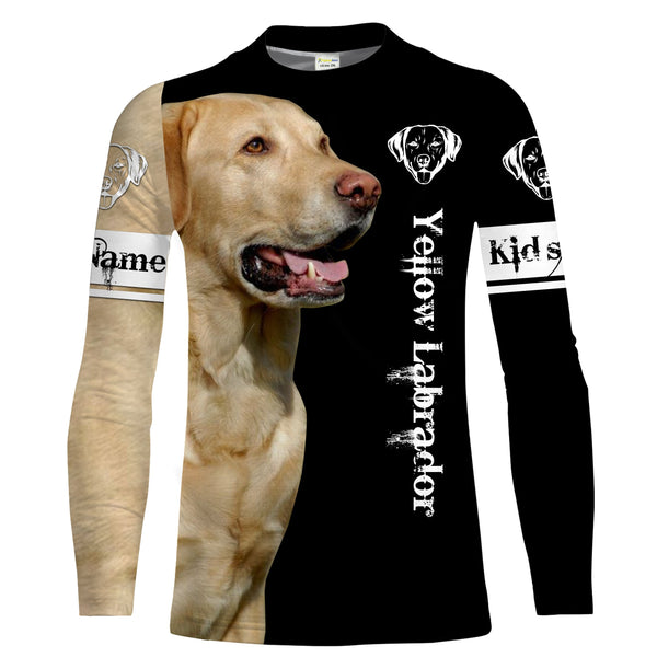 Yellow Labrador 3D All over print T-shirt, Hoodie, Long sleeve Labrador retriever dog gifts for Lab Lovers hunting dog FSD2067