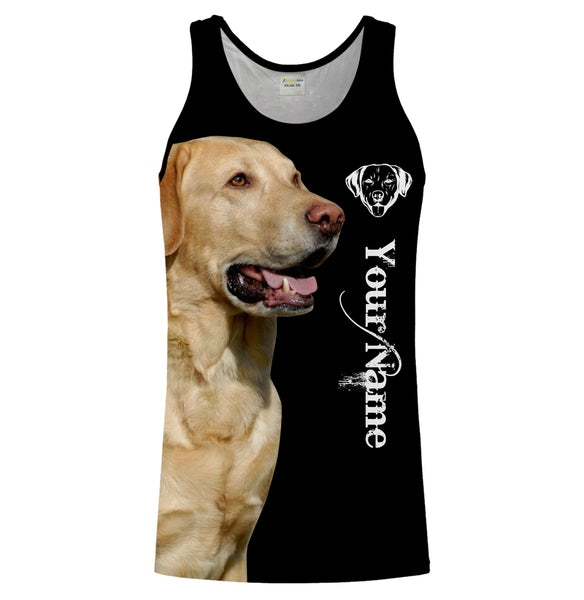 Yellow Labrador 3D All over print T-shirt, Hoodie, Long sleeve Labrador retriever dog gifts for Lab Lovers hunting dog FSD2067