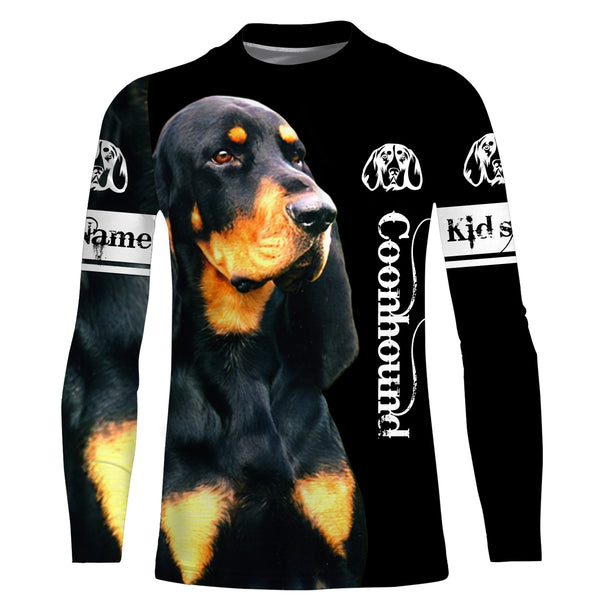 Black and Tan Coonhound 3D All Over Printed Shirts, Hoodie, T-shirt Coonhound Dog Personalized Gifts for hound Lovers FSD2889