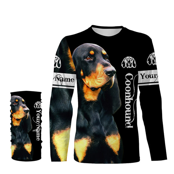 Black and Tan Coonhound 3D All Over Printed Shirts, Hoodie, T-shirt Coonhound Dog Personalized Gifts for hound Lovers FSD2889