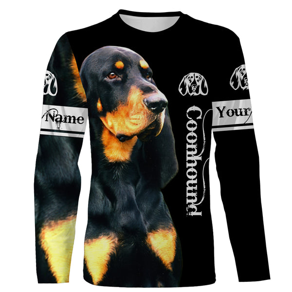 Black and Tan Coonhound 3D All Over Printed Shirts, Hoodie, T-shirt Coonhound Dog Personalized Gifts for hound Lovers FSD2889