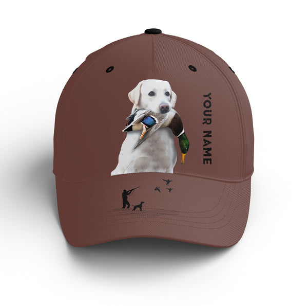 Waterfowl Duck Hunting custom name Hat for Men with many Duck dog breeds to choose FSD4006