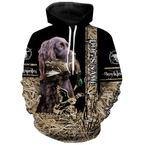 Boykin Spaniel Dog Duck Hunting waterfowl camo Shirts for Duck Hunters FSD3929