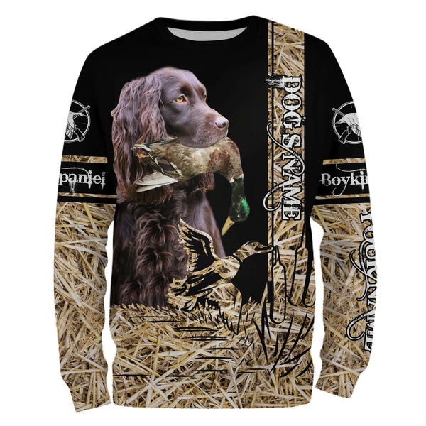 Boykin Spaniel Dog Duck Hunting waterfowl camo Shirts for Duck Hunters FSD3929