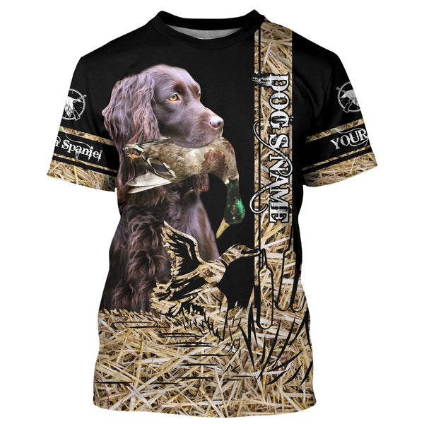 Boykin Spaniel Dog Duck Hunting waterfowl camo Shirts for Duck Hunters FSD3929