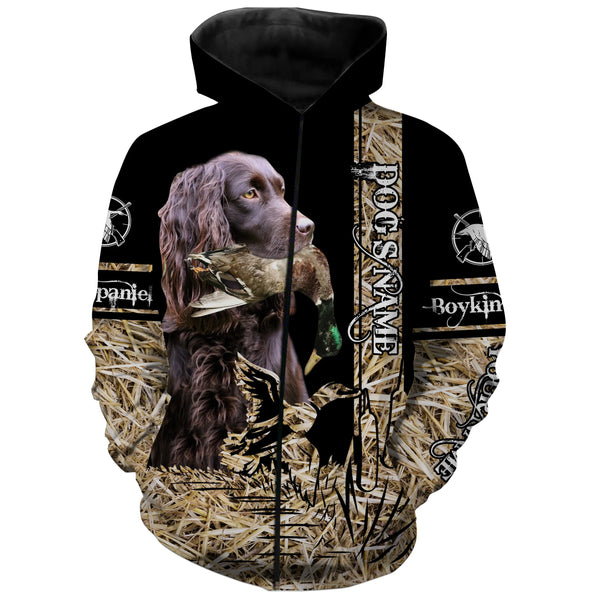 Boykin Spaniel Dog Duck Hunting waterfowl camo Shirts for Duck Hunters FSD3929