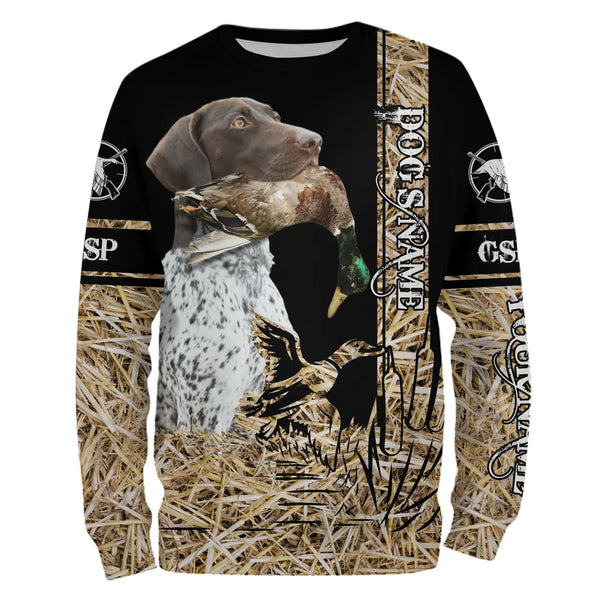 German Shorthaired Pointer Dog Duck Hunting waterfowl camo Shirts for Duck Hunters FSD3930