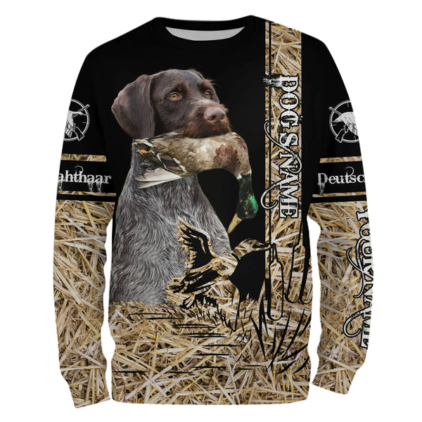 Deutsch Drahthaar Dog Duck Hunting waterfowl camo Shirts for Duck Hunters FSD3933