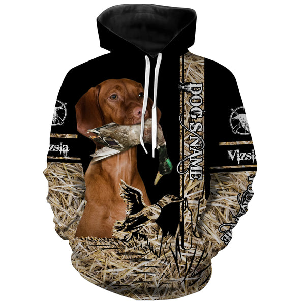 Vizsla Dog Duck Hunting waterfowl camo Shirts for Duck Hunters FSD3934