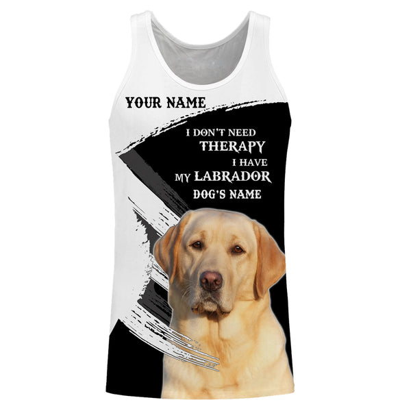 Yellow Labrador Custom Name Full print Shirts, Funny Dog saying shirts, Personalized Gift FSD3117