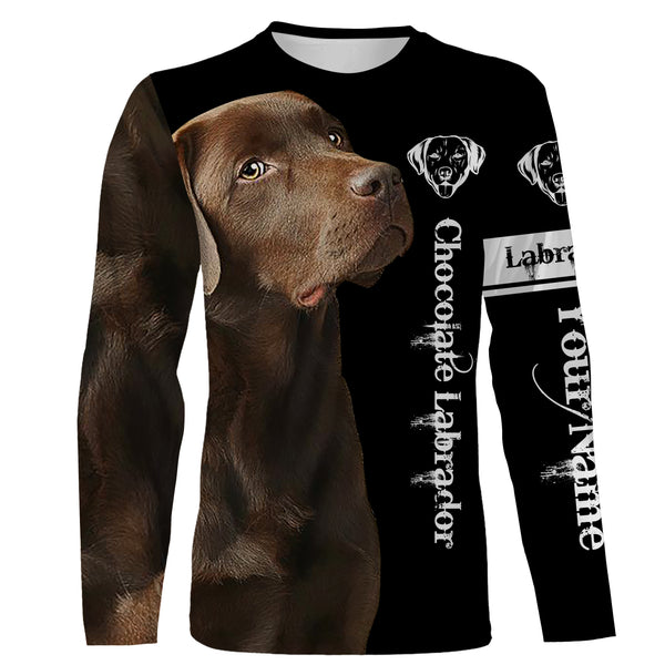 Chocolate Lab 3D All Over Printed Shirts, Hoodie, T-shirt Labrador Retriever Dog Gifts for Labs Lovers FSD2570