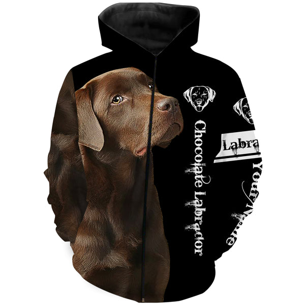 Chocolate Lab 3D All Over Printed Shirts, Hoodie, T-shirt Labrador Retriever Dog Gifts for Labs Lovers FSD2570