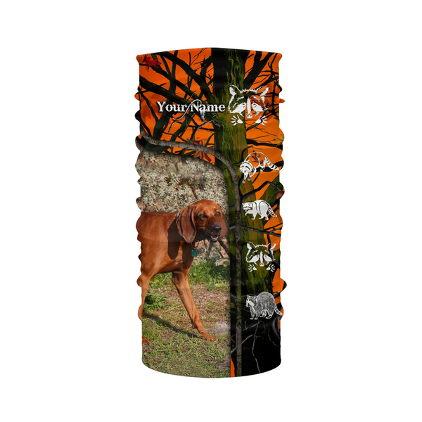 Redbone Coonhound Raccoon Hunting Dog Custom name orange camo 3D All over print Shirt, Hoodie FSD3862