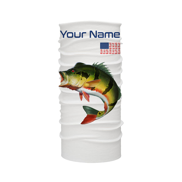 Peacock Bass Fishing Custom Name performance long sleeve fishing shirt uv protection TTS0011