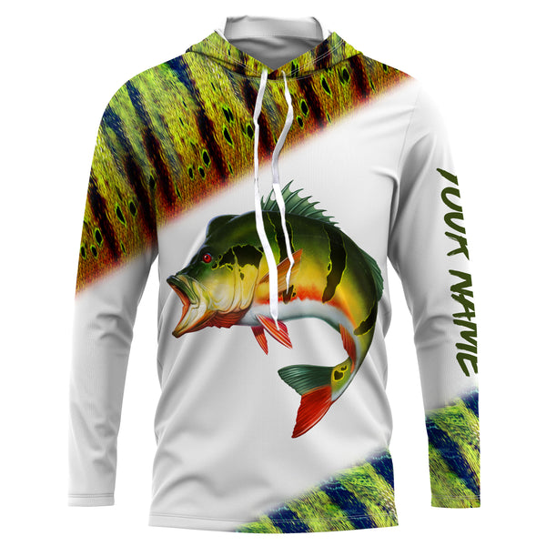 Peacock Bass Fishing Custom Long sleeve Fishing Shirts, Peacock Bass Fishing jerseys TTS0002