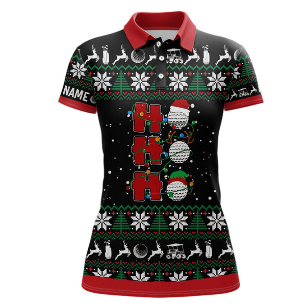 Christmas Womens Golf Polo Shirt Custom Golf Shirts For Women Best Golf Gifts For Christmas LDT0856