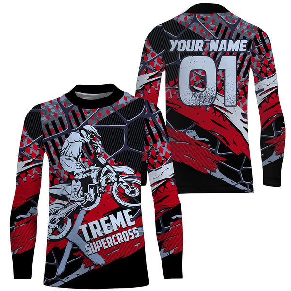 Xtreme Supercross Jersey Custom UPF30+ Men Women Kid Dirt Bike SX Racing Shirt Tournament Riders NMS1364